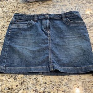 Loft Womens Blue Jean Skirt